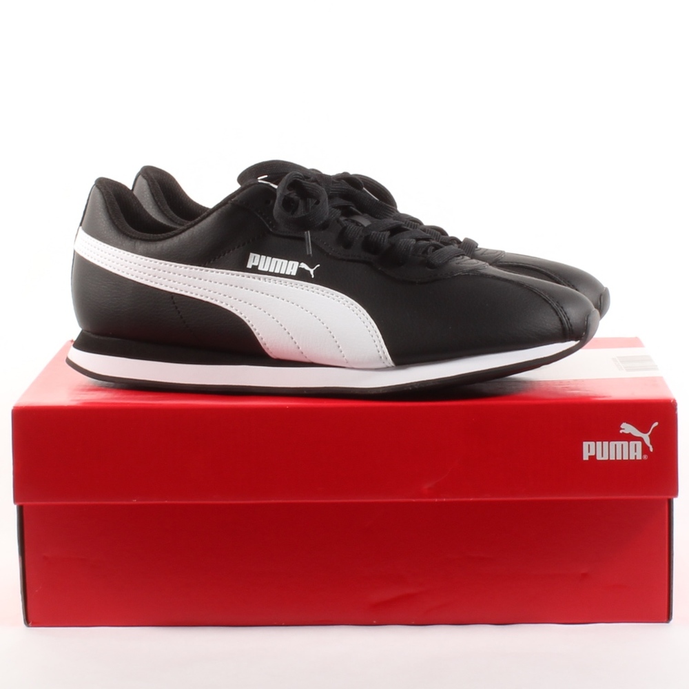 Puma Mens Turin II Shoes Everyday Sneakers BLK NEW - Picture 3 of 8